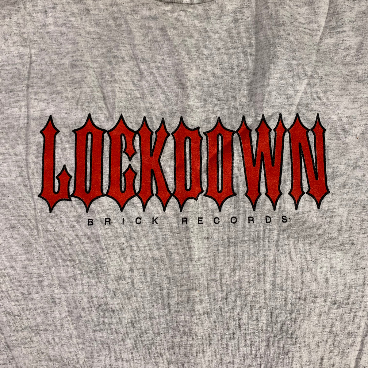 Vintage Lockdown &quot;Brick Records&quot; Maintain T-Shirt