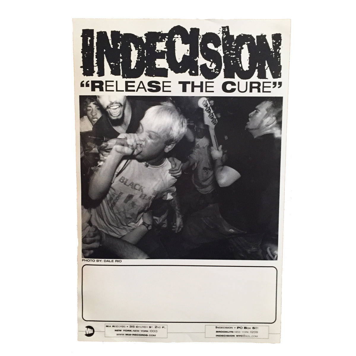 Vintage Indecision &quot;Release The Cure&quot; Double-Sided Poster