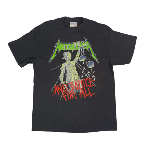 Vintage Metallica &quot;...And Justice For All&quot; 1988-1989 Tour T-Shirt
