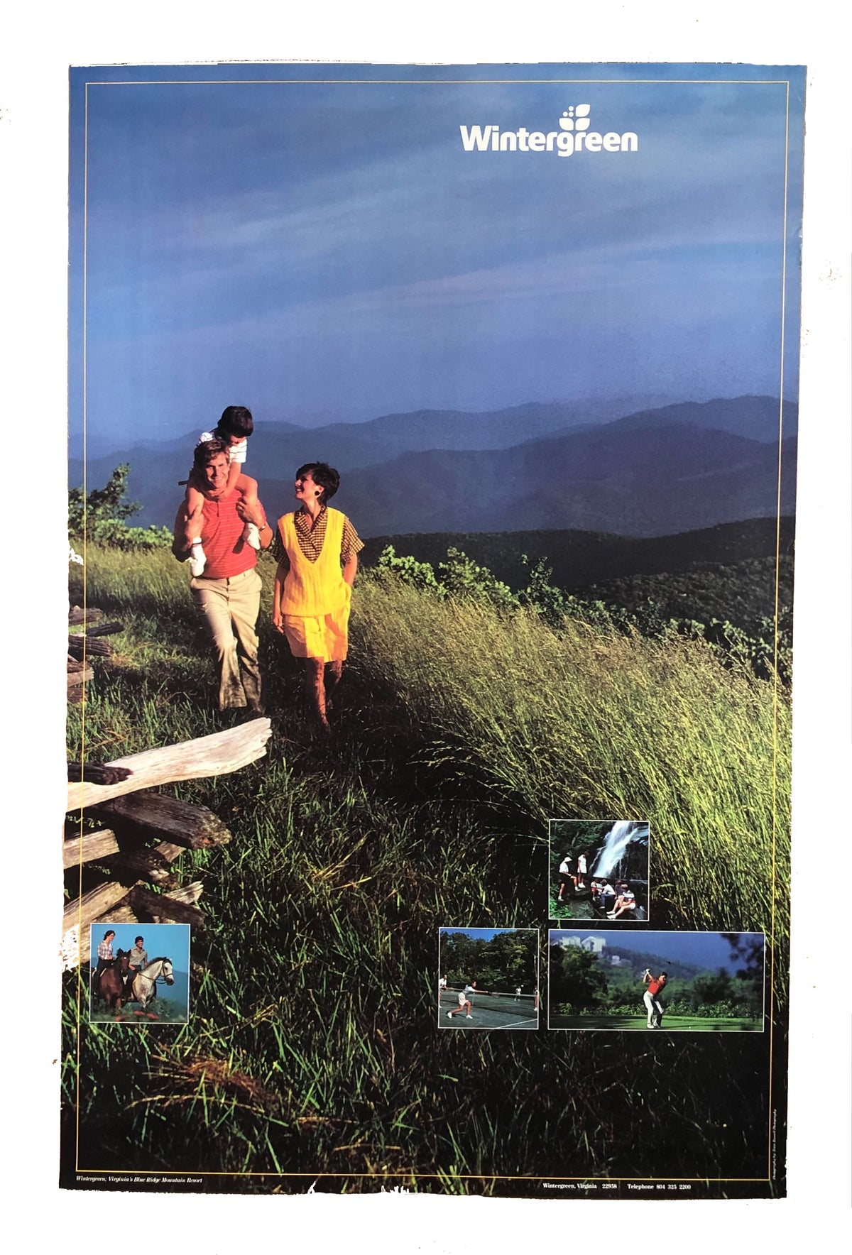Vintage Wintergreen Virginia &quot;Blue Ridge Resort&quot; Poster